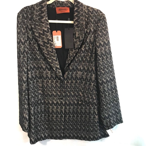 SOLD Missoni Women's Lace overlay blazer size 10 NWT - Picture 1 of 5
